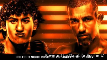 UFC Fight Night 289: Росас Джуниор — Барселос прямая трансляция 27 сентября 2026 смотреть онлайн